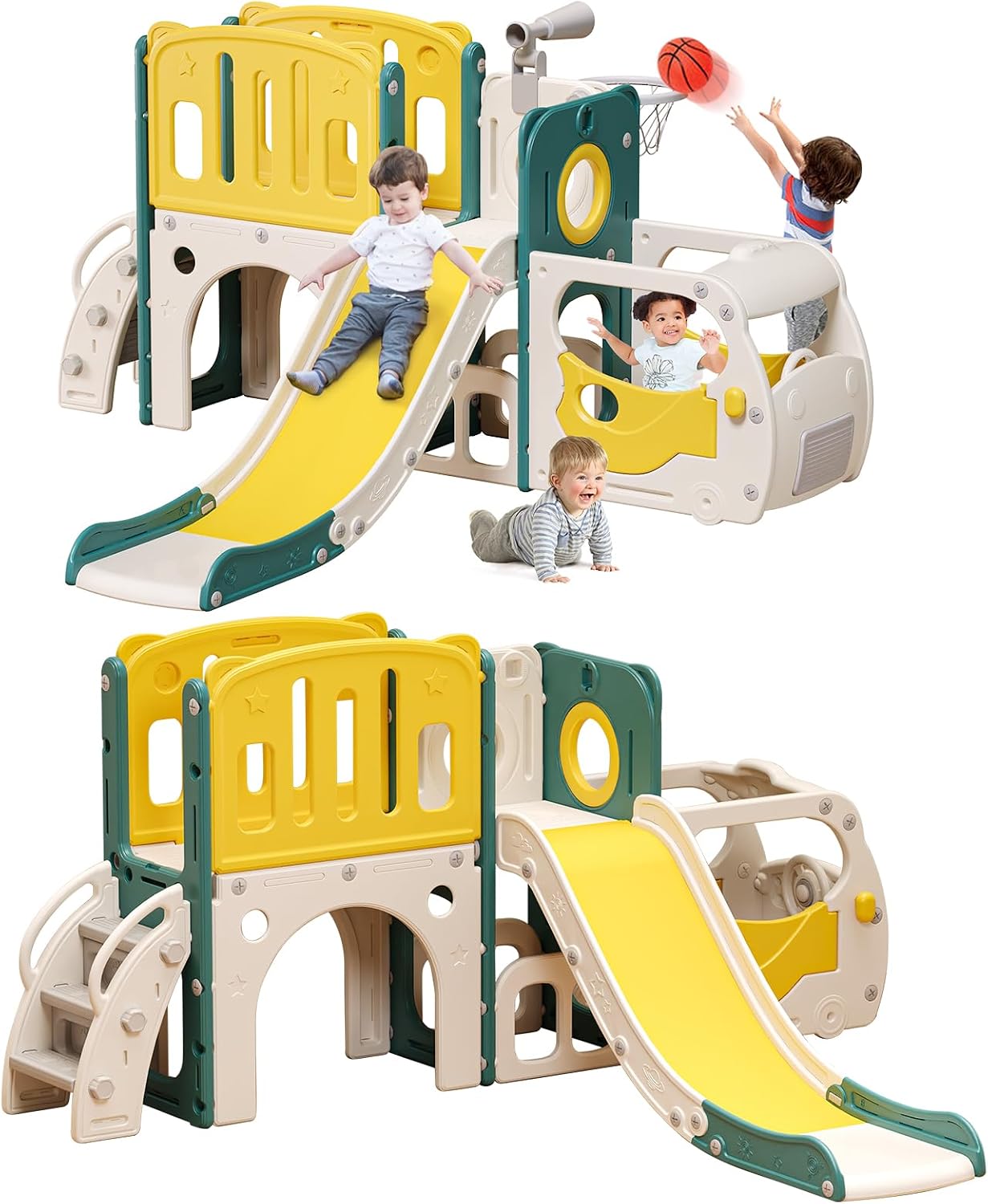 Kids Outdoor Climber - Toddler Slide Kids Slide Playset for