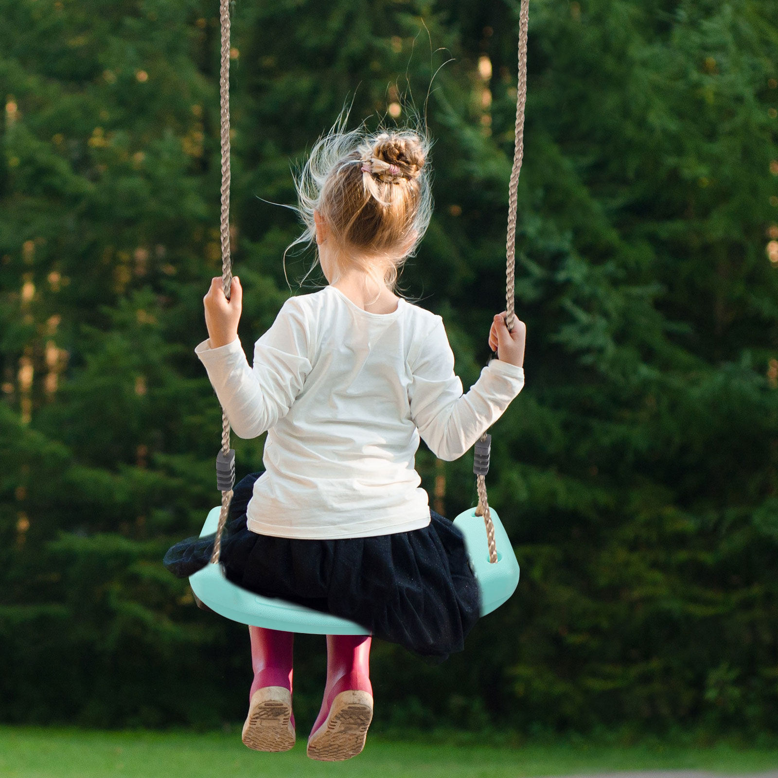 Kids Outdoor Hanging Chair - Children Hanging Chair Plastic Swing Seat