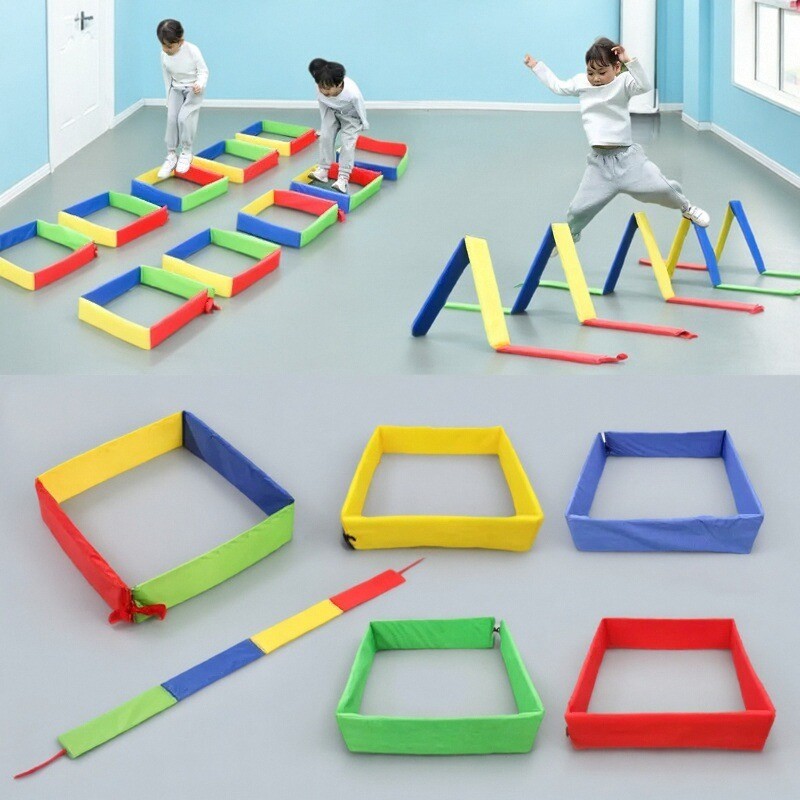Kids Outdoor Climber - Outdoor Children's Games Jumping Platform Grid