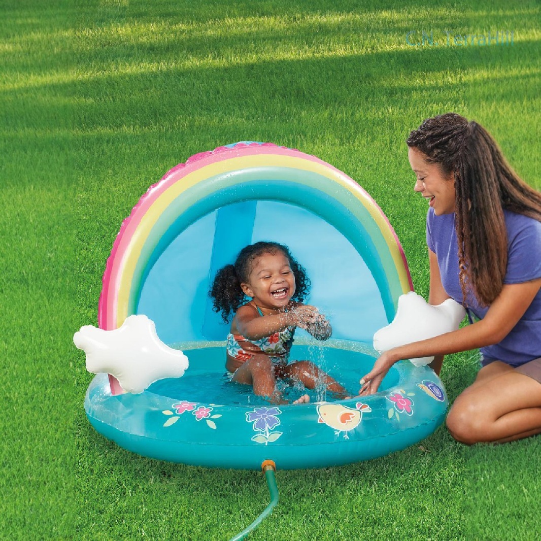 Inflatable Splash Pool for Kid - огляд і ціна Kids Outdoor Water Play Table