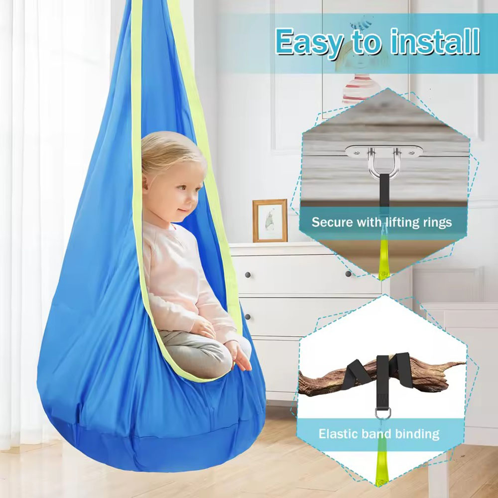 Kids Pod Swing Seat Nylon Hang - огляд і ціна Kids Outdoor Swing Set