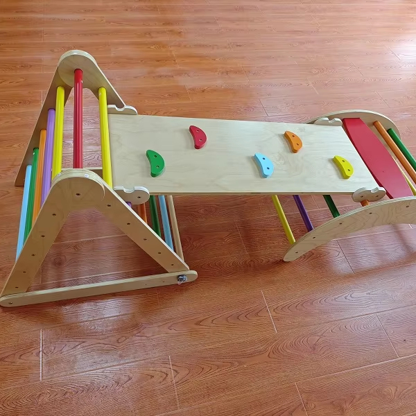 Hot Selling 3-in-1 Montessori  - огляд і ціна Kids Outdoor Wooden Climbing Frame