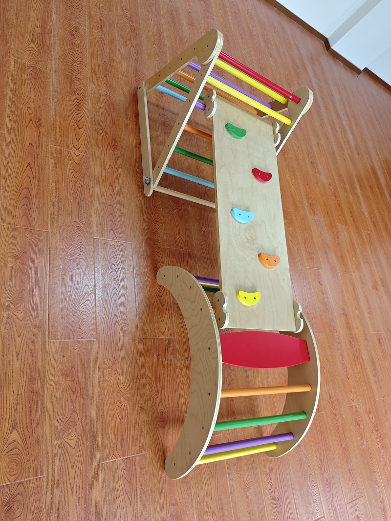Hot Selling 3-in-1 Montessori  - огляд і ціна Kids Outdoor Wooden Climbing Frame