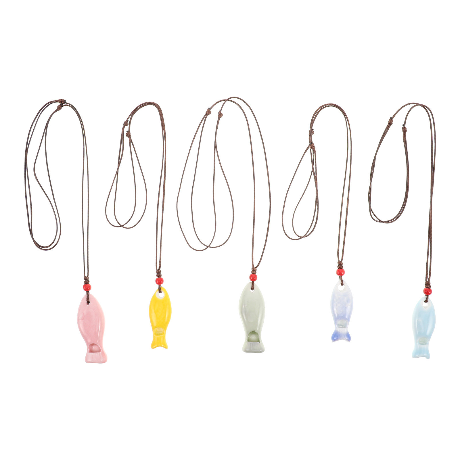 5Pcs Ceramic Fish Whistle Pend - огляд і ціна Kids Outdoor Instruments