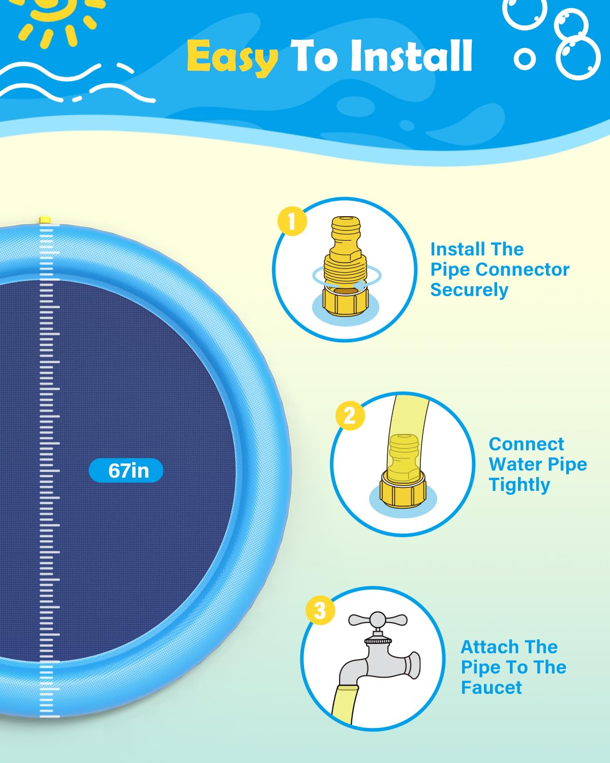 Dog Splash Pad Thick Sprinkler - огляд і ціна Kids Outdoor Lounge