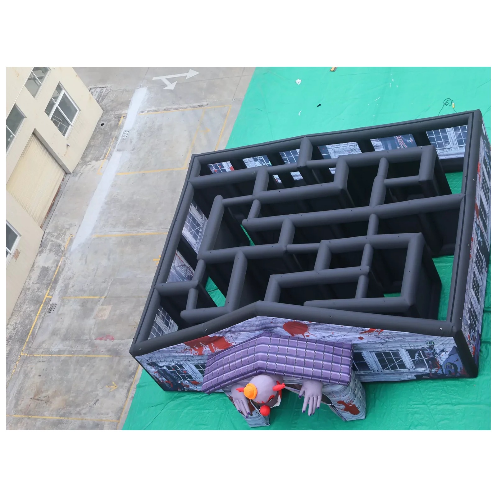 Large Gray Covered Inflatable  - огляд і ціна Kids Outdoor Venues