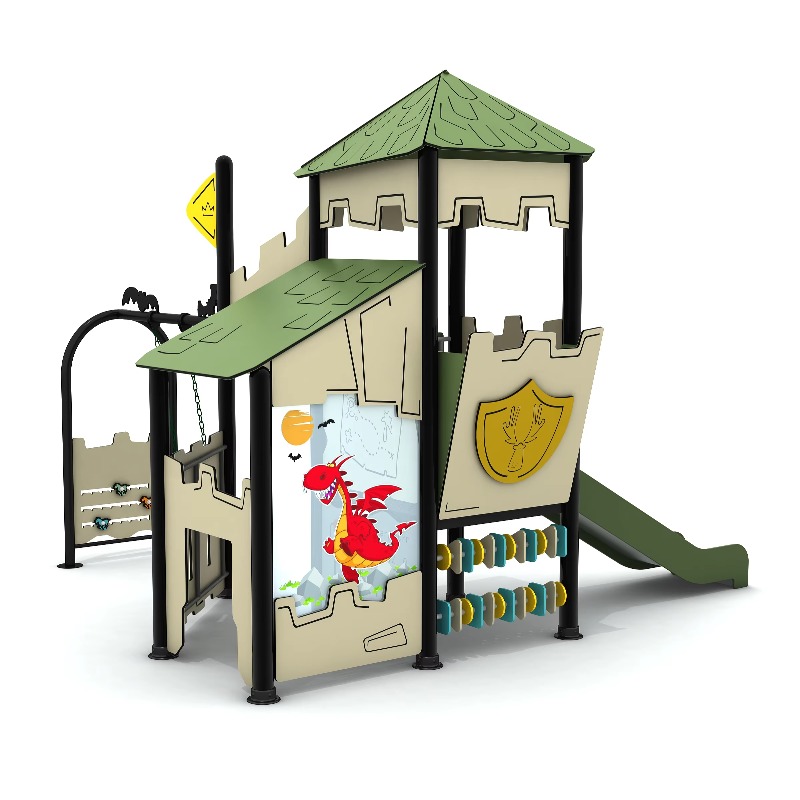 Wooden Outdoor Playground Set  - огляд і ціна Kids Outdoor Wooden Playhouse