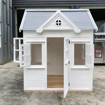 Factory Kids Outdoor Cubby Pla - огляд і ціна Kids Outdoor Wooden Playhouse
