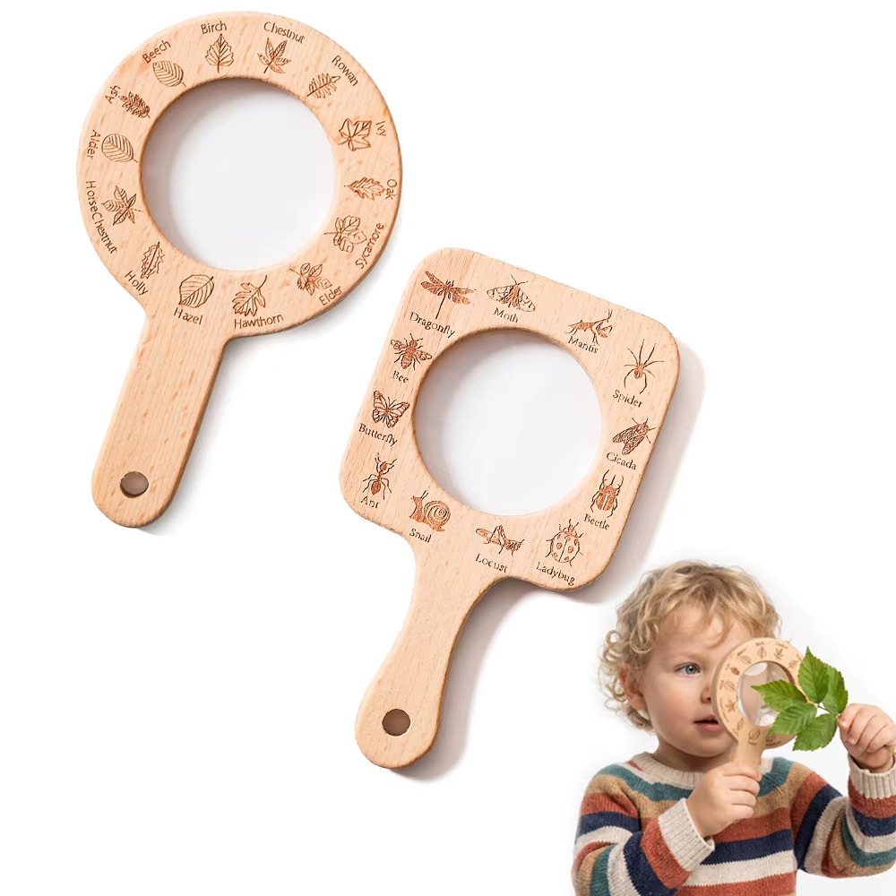 Wooden Magnifying Glass for Ki - огляд і ціна Kids Outdoor Nature Toys