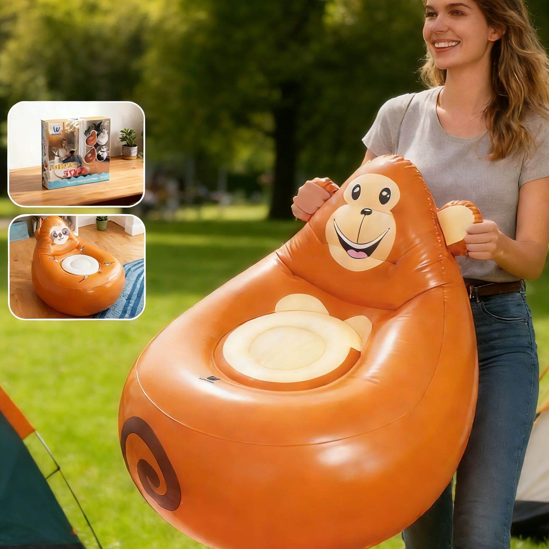 Inflatable Lazy Sofa Kids Cart - огляд і ціна Kids Outdoor Lounge