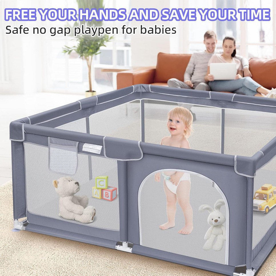 Baby Playpen, Extra Large Play - огляд і ціна Kids Outdoor Play Area