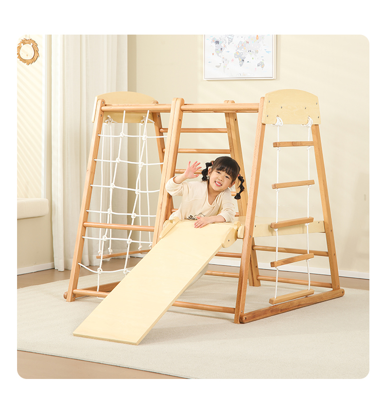 Kids Outdoor Indoor Montessori - огляд і ціна Kids Outdoor Wooden Climbing Frame