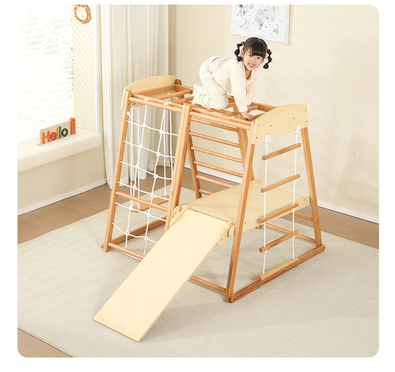 Kids Outdoor Indoor Montessori - огляд і ціна Kids Outdoor Wooden Climbing Frame