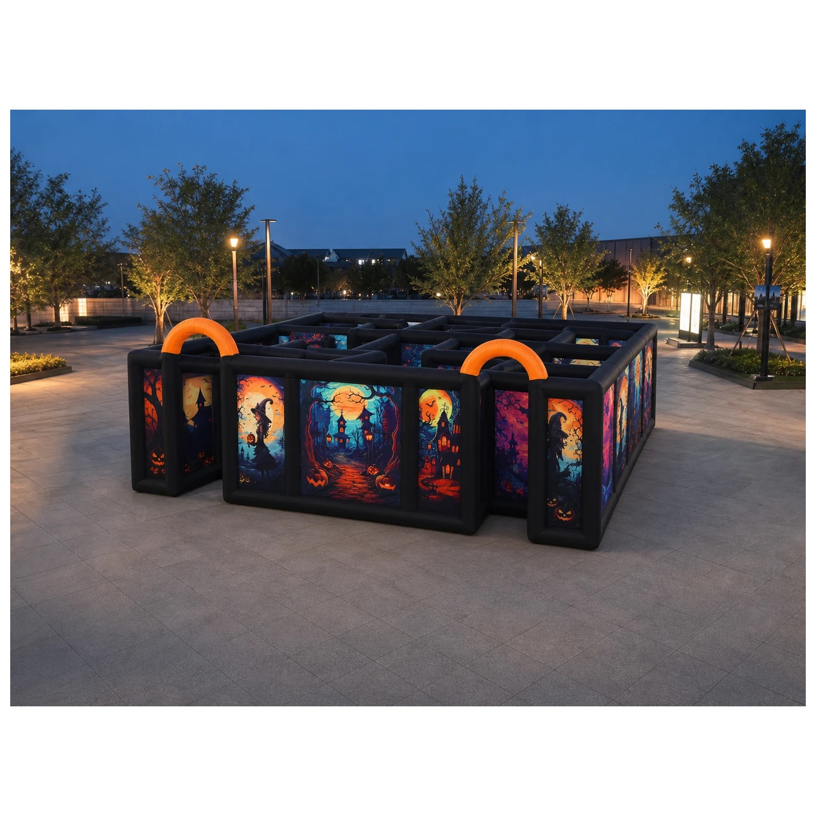 Large Dual Orange Arch Hallowe - огляд і ціна Kids Outdoor Venues
