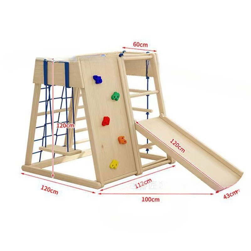 Wooden Climbing Frame with Sli - огляд і ціна Kids Outdoor Wooden Climbing Frame