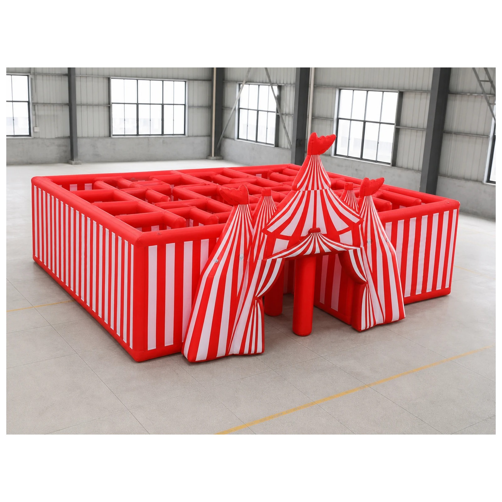 Large Red White Circus Inflata - огляд і ціна Kids Outdoor Venues