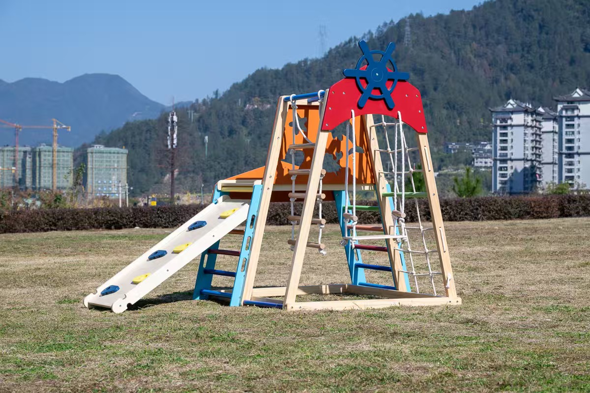 Large Solid Wood Climbing Fram - огляд і ціна Kids Outdoor Climbing Frame