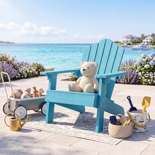 Kids Adirondack Chair, All-Wea - огляд і ціна Kids Outdoor Adirondack Chair