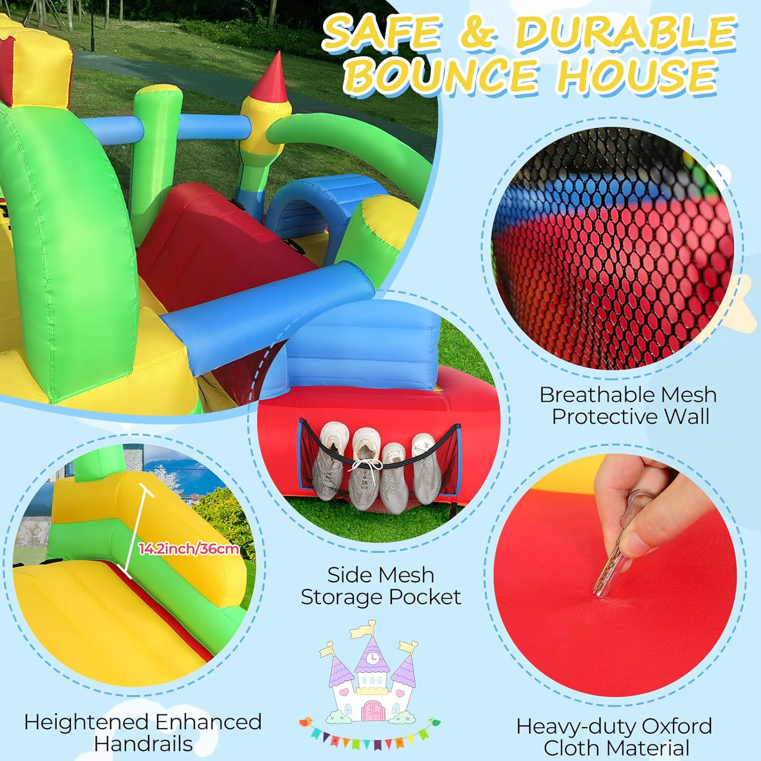 KF Inflatable Obstacle Course  - огляд і ціна Kids Outdoor Tunnel