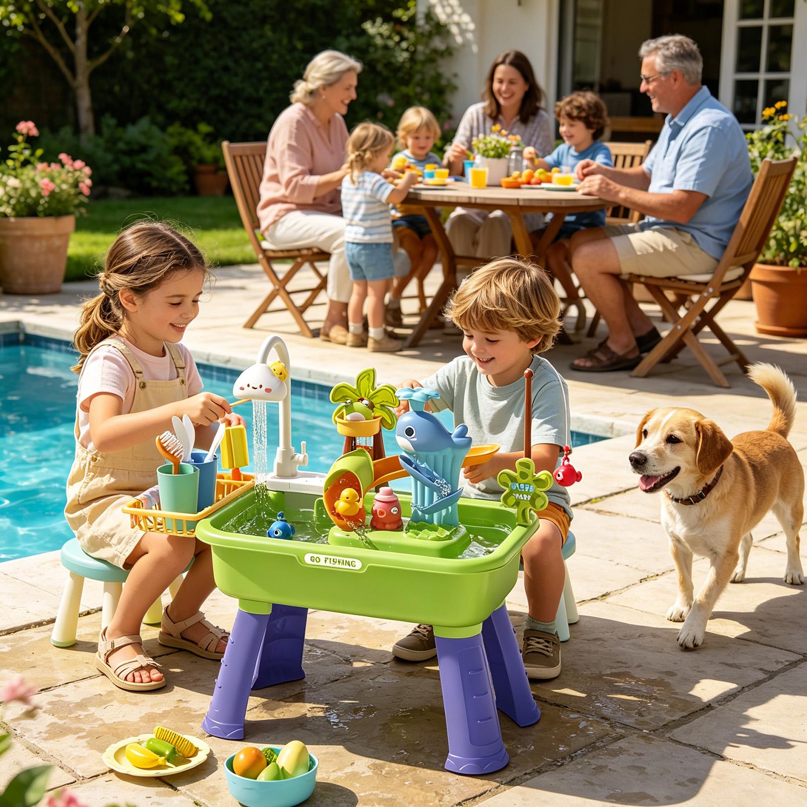 Water Table For Kids With Pump - огляд і ціна Kids Outdoor Water Play Table