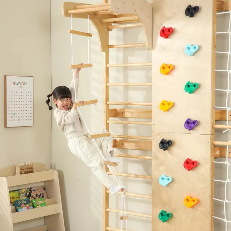 Indoor Monkey Bars Kids Wooden - огляд і ціна Kids Outdoor Wooden Climbing Frame