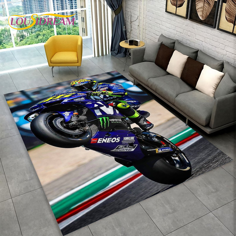 3D Motorcycle Racing Area Rug  - огляд і ціна Kids Outdoor Play Area