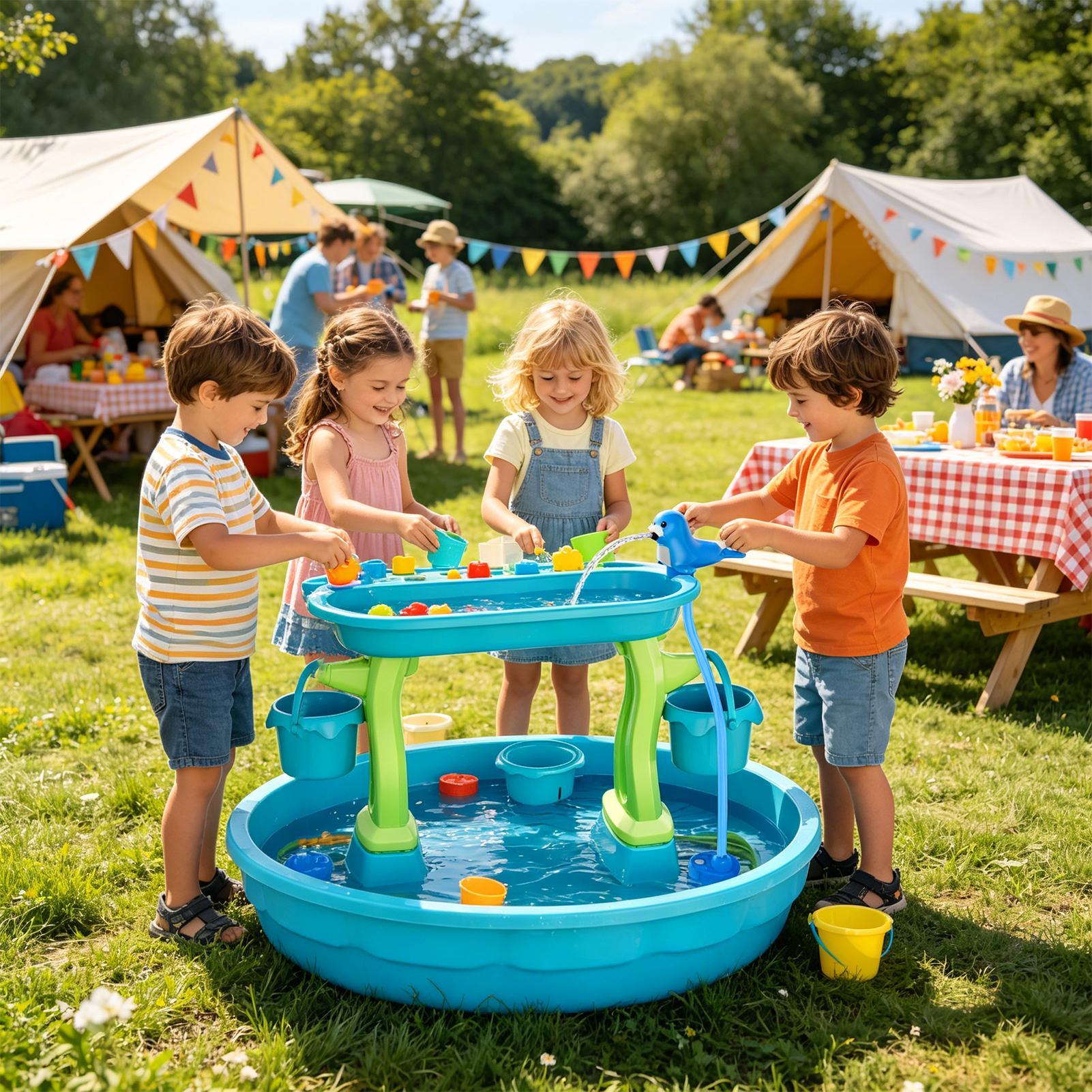 Rechargeable Water Table Spray - огляд і ціна Kids Outdoor Water Play Table