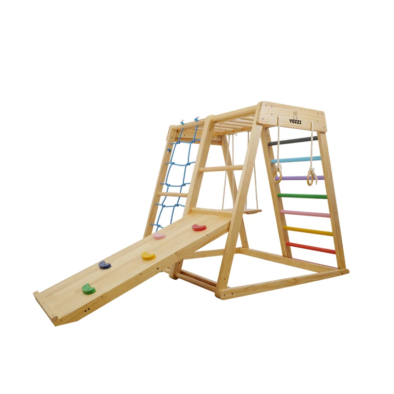 Kids Indoor Playground Activit - огляд і ціна Kids Outdoor Wooden Climbing Frame