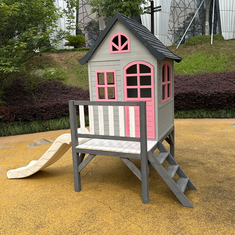 Kids log house, tree , outdoor - огляд і ціна Kids Outdoor Wooden Playhouse