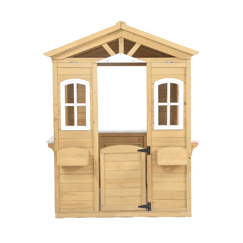 Modern Classic Solid Wood Play - огляд і ціна Kids Outdoor Wooden Playhouse