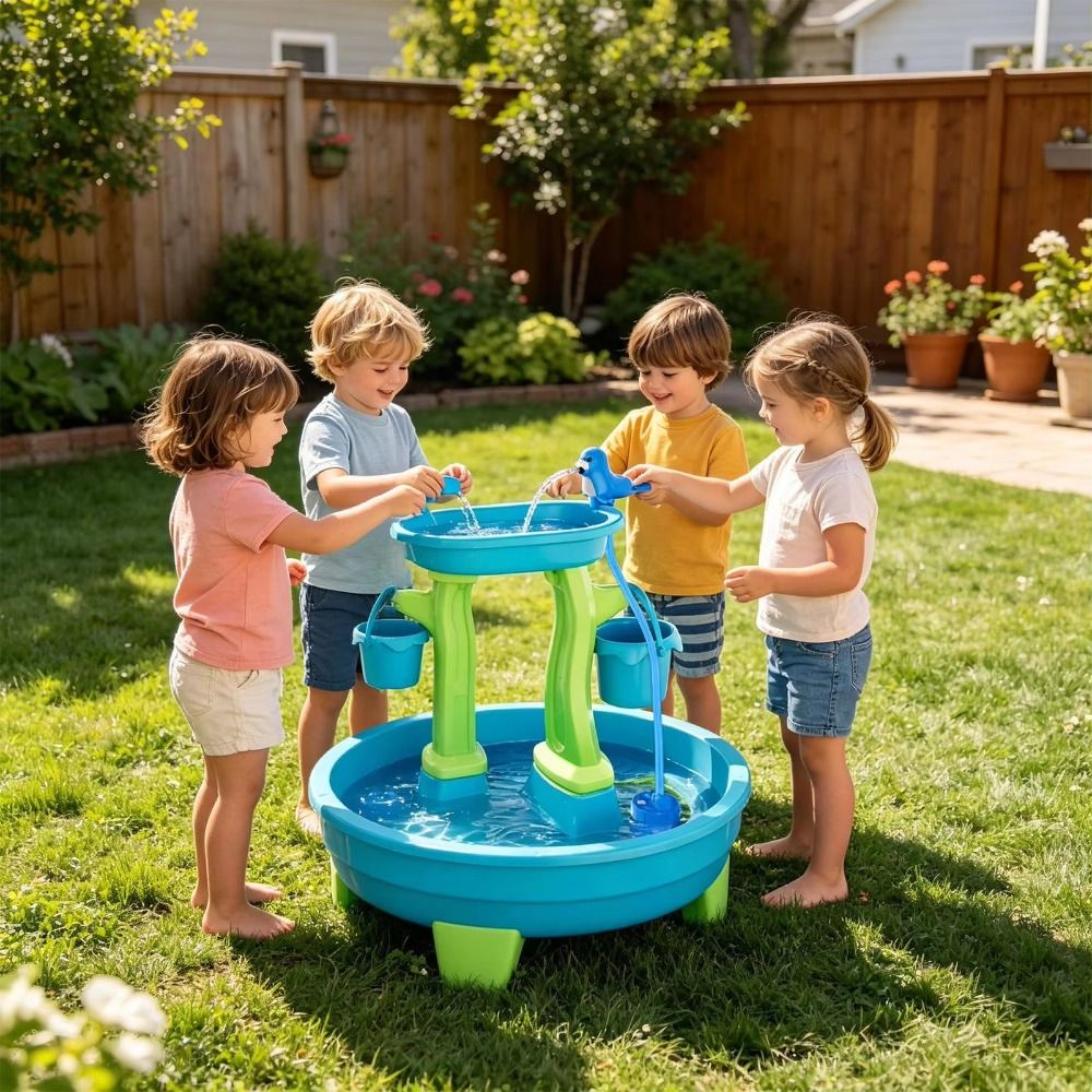 Portable No-Drill Kids Water T - огляд і ціна Kids Outdoor Water Play Table