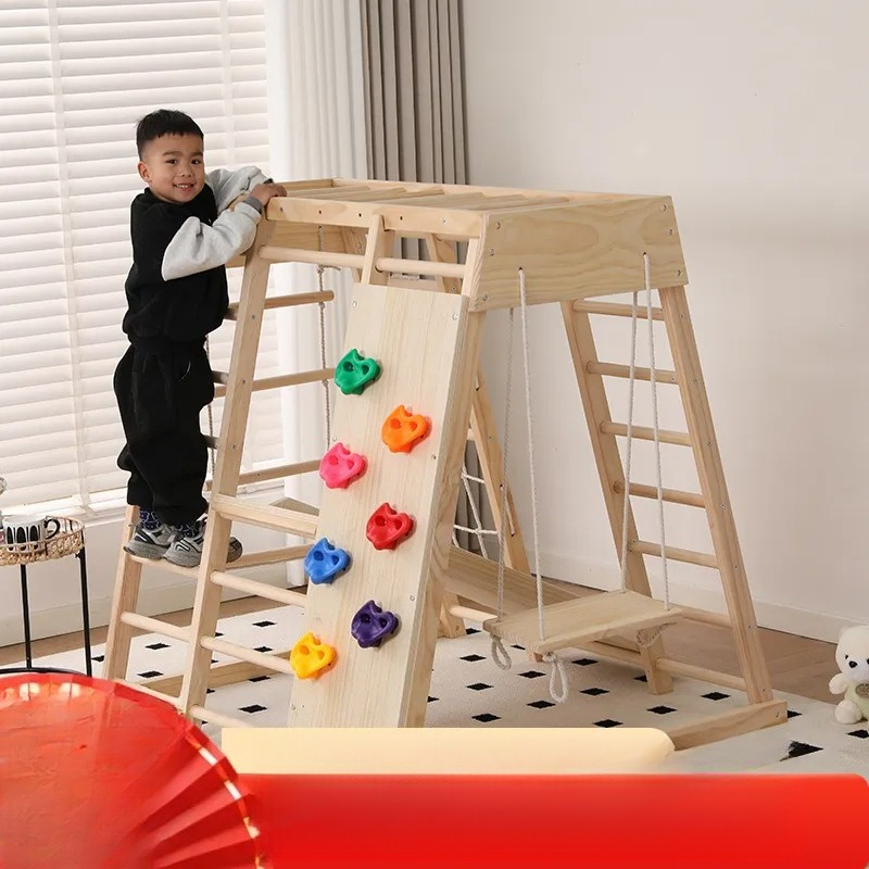 JMZ Wooden Jungle Gym Slide Cl - огляд і ціна Kids Outdoor Wooden Climbing Frame
