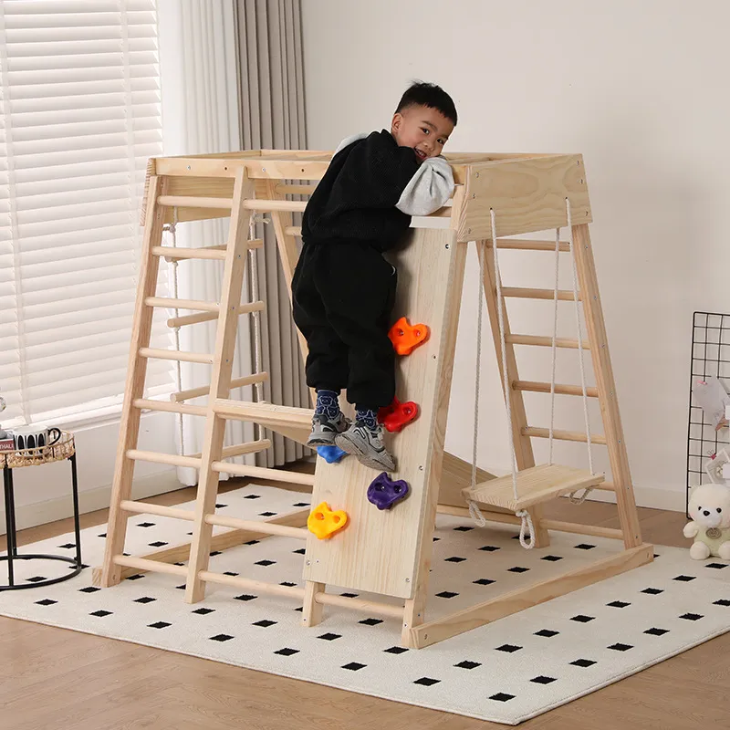 JMZ Wooden Jungle Gym Slide Cl - огляд і ціна Kids Outdoor Wooden Climbing Frame
