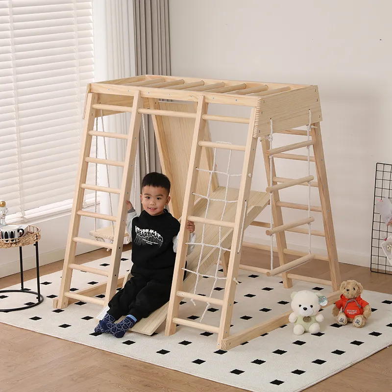 JMZ Wooden Jungle Gym Slide Cl - огляд і ціна Kids Outdoor Wooden Climbing Frame