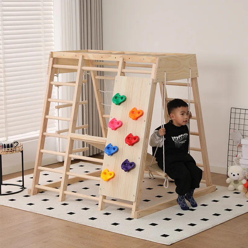 JMZ Wooden Jungle Gym Slide Cl - огляд і ціна Kids Outdoor Wooden Climbing Frame