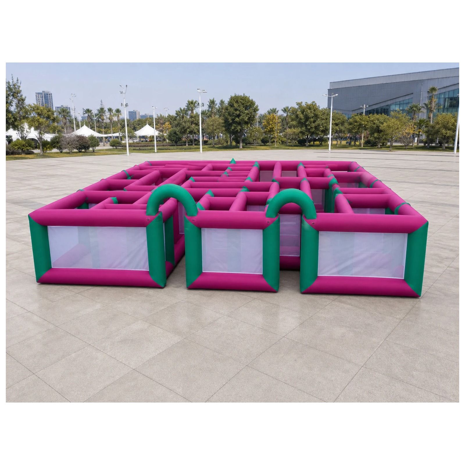 Large Magenta Green Mesh Open  - огляд і ціна Kids Outdoor Venues