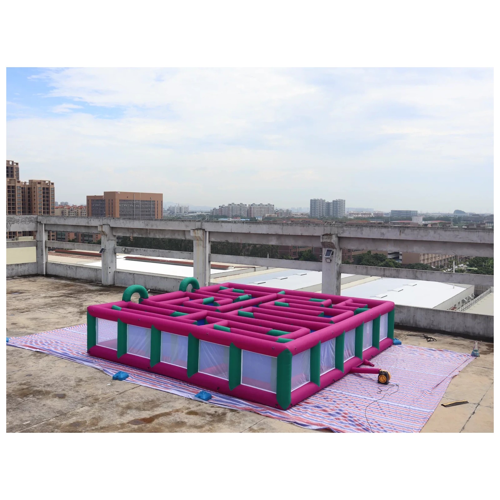 Large Magenta Green Mesh Open  - огляд і ціна Kids Outdoor Venues