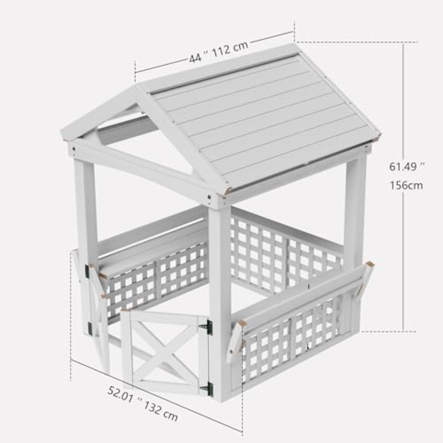 Outdoor Wooden Playhouse For K - огляд і ціна Kids Outdoor Wooden Playhouse