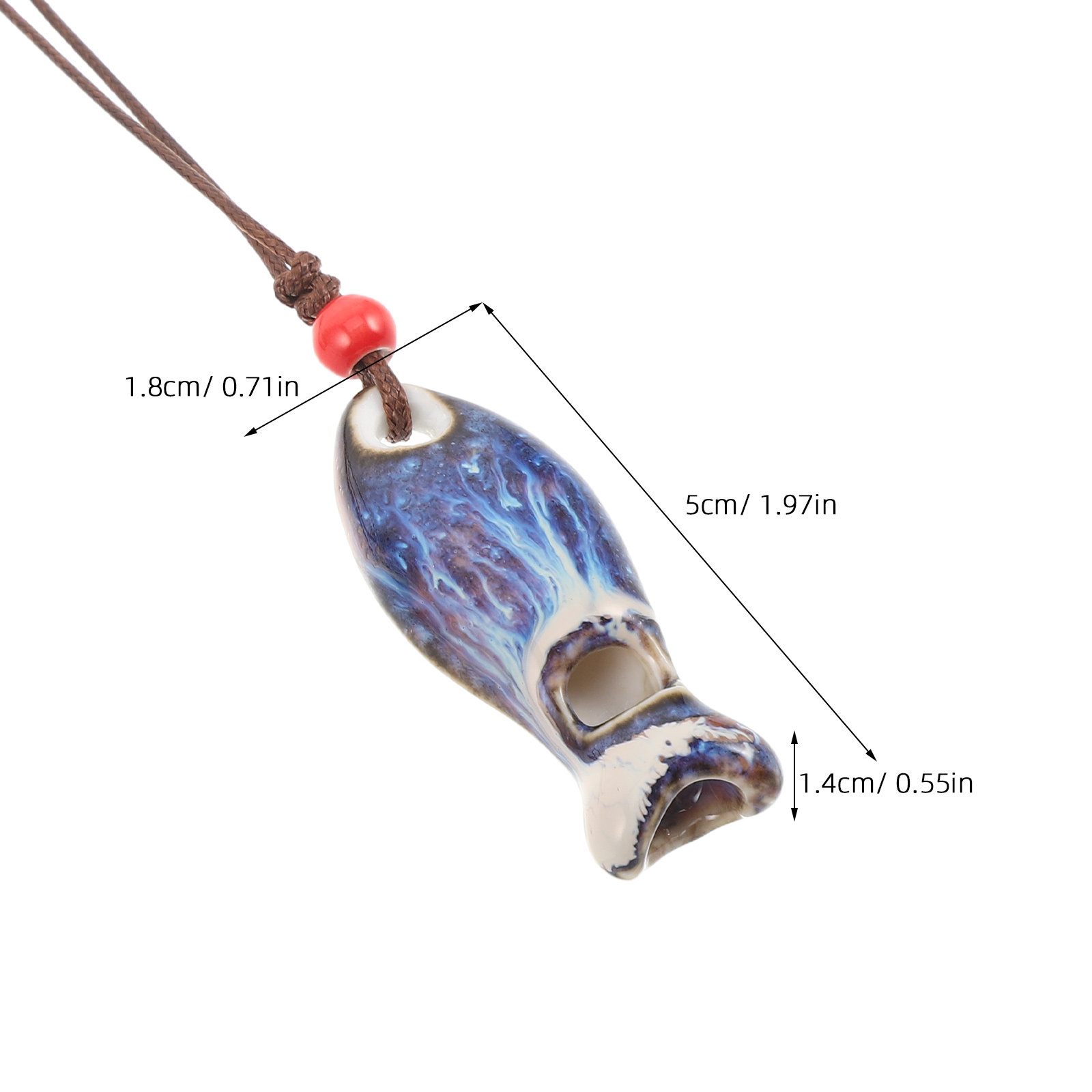 2Pcs Ceramic Fish Whistle Pend - огляд і ціна Kids Outdoor Instruments