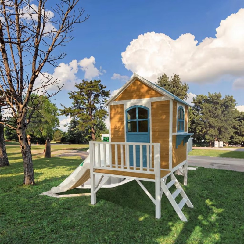 Modern Two-Floor Kids Wooden O - огляд і ціна Kids Outdoor Wooden Playhouse