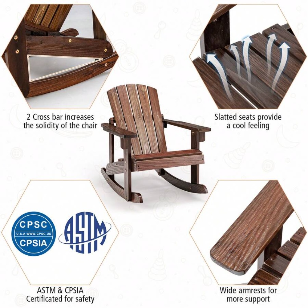 Outdoor Wooden Kid Adirondack  - огляд і ціна Kids Outdoor Adirondack Chair