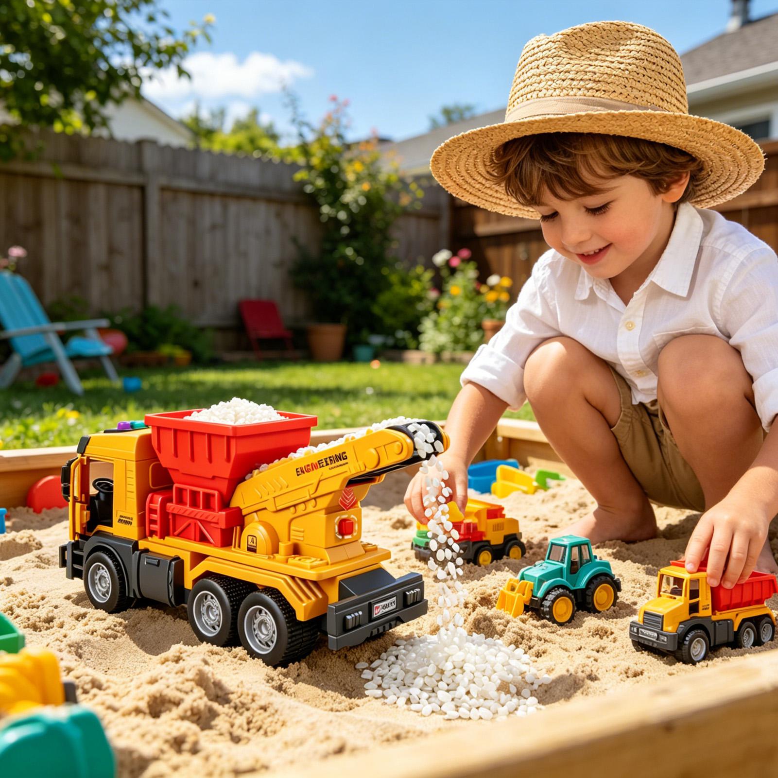 Electric Dump Truck Toy w/ Sou - огляд і ціна Kids Outdoor Dump Truck