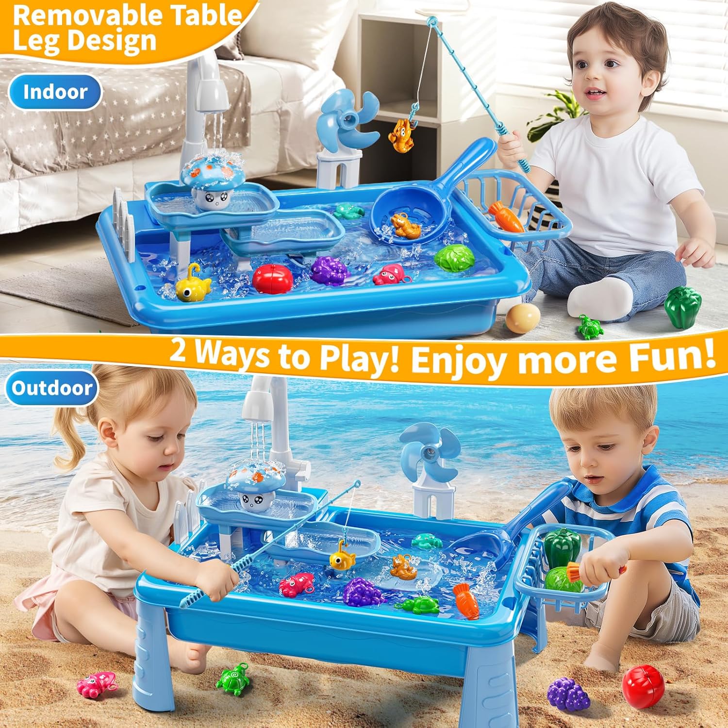 Water Table Play Sink Toy for  - огляд і ціна Kids Outdoor Water Play Table