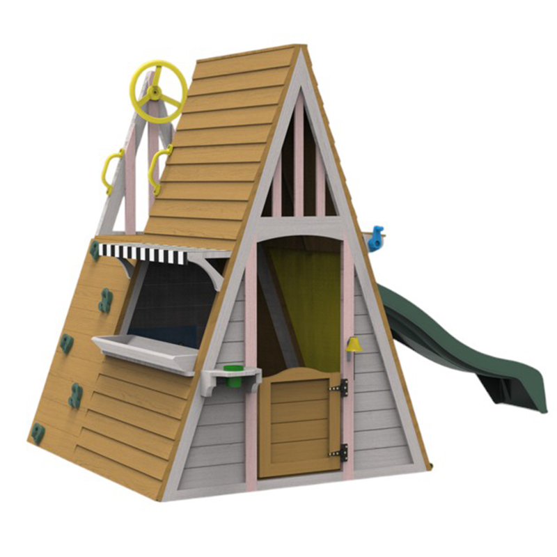 Kids Outdoor Playground Equipm - огляд і ціна Kids Outdoor Wooden Playhouse