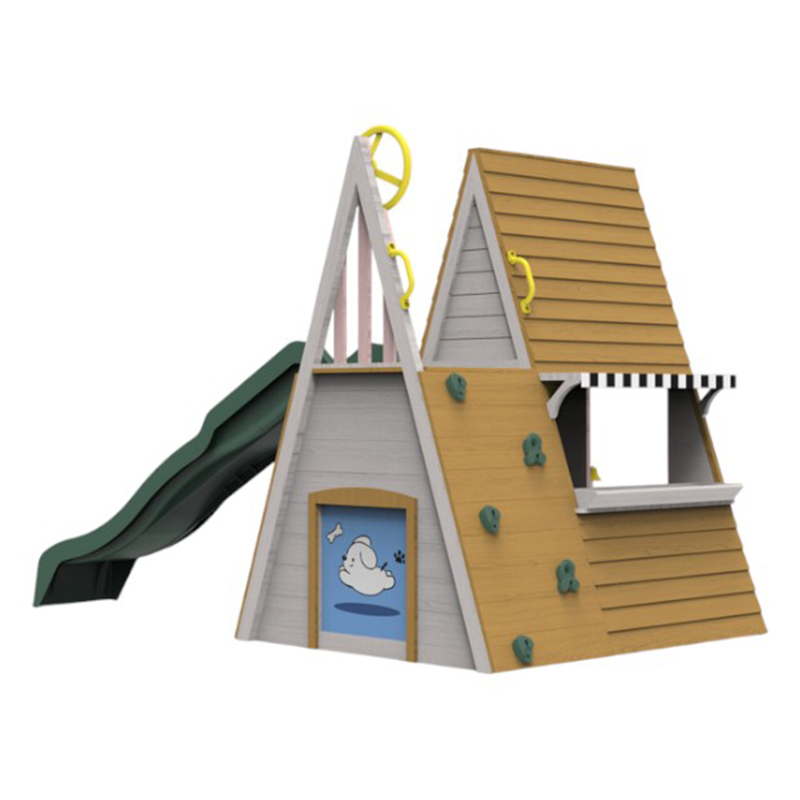Kids Outdoor Playground Equipm - огляд і ціна Kids Outdoor Wooden Playhouse