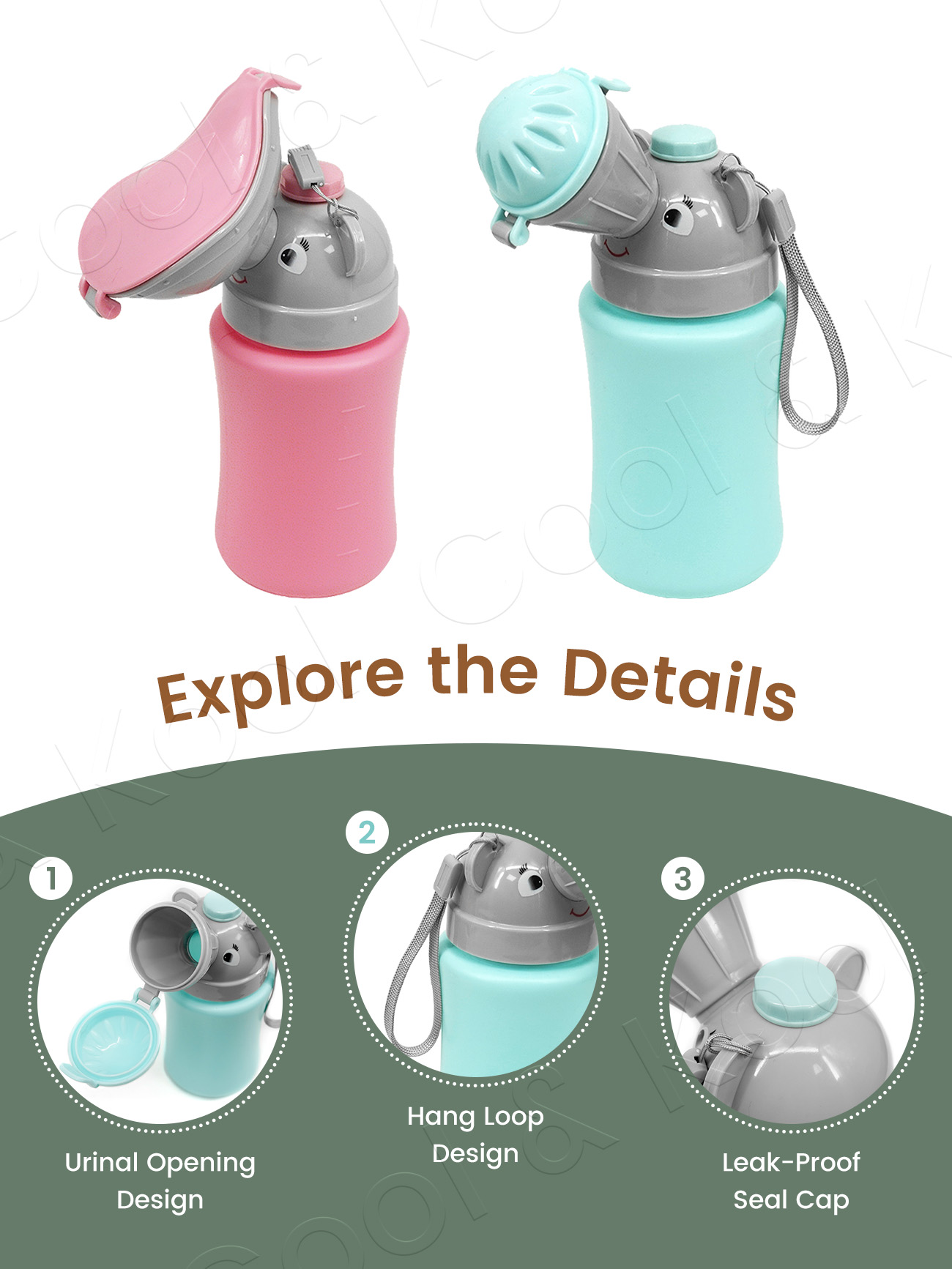 Portable Kids Travel Pee Bottl - огляд і ціна Kids Outdoor Urinal