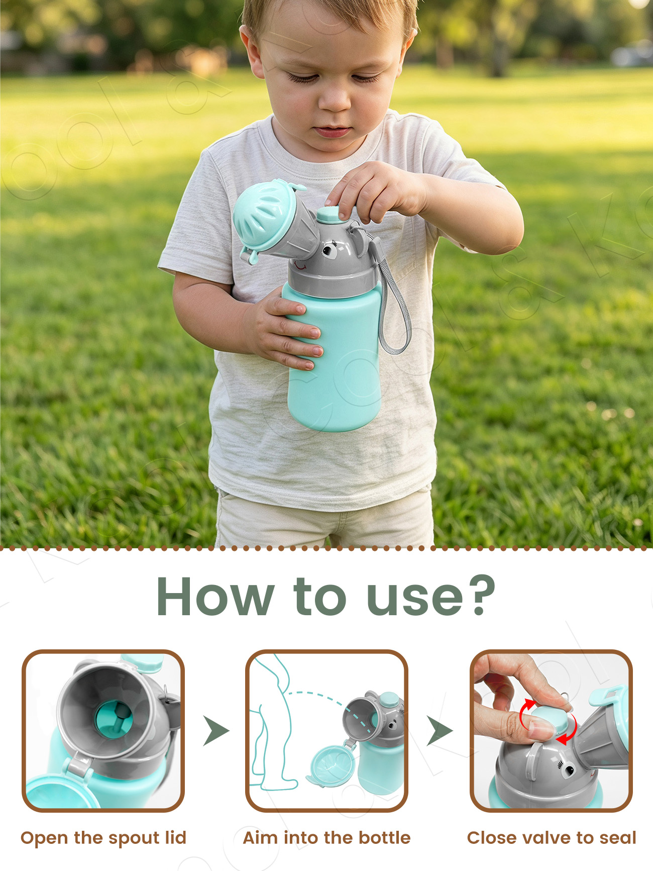Portable Kids Travel Pee Bottl - огляд і ціна Kids Outdoor Urinal