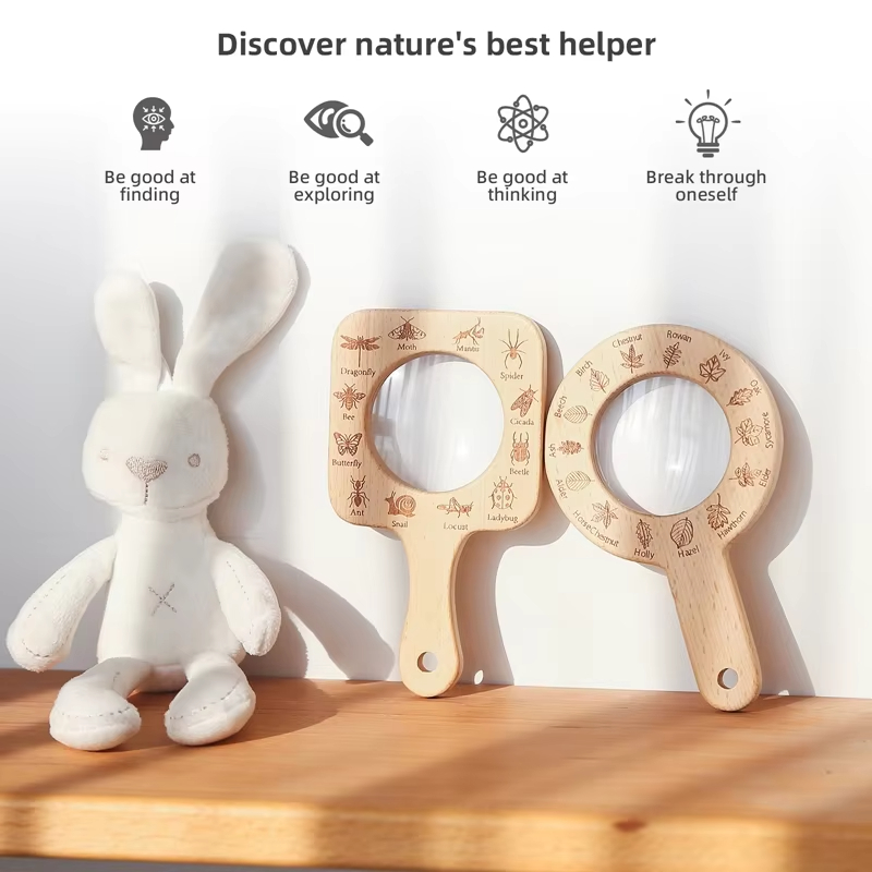 Wooden Magnifying Glass for Ki - огляд і ціна Kids Outdoor Nature Toys