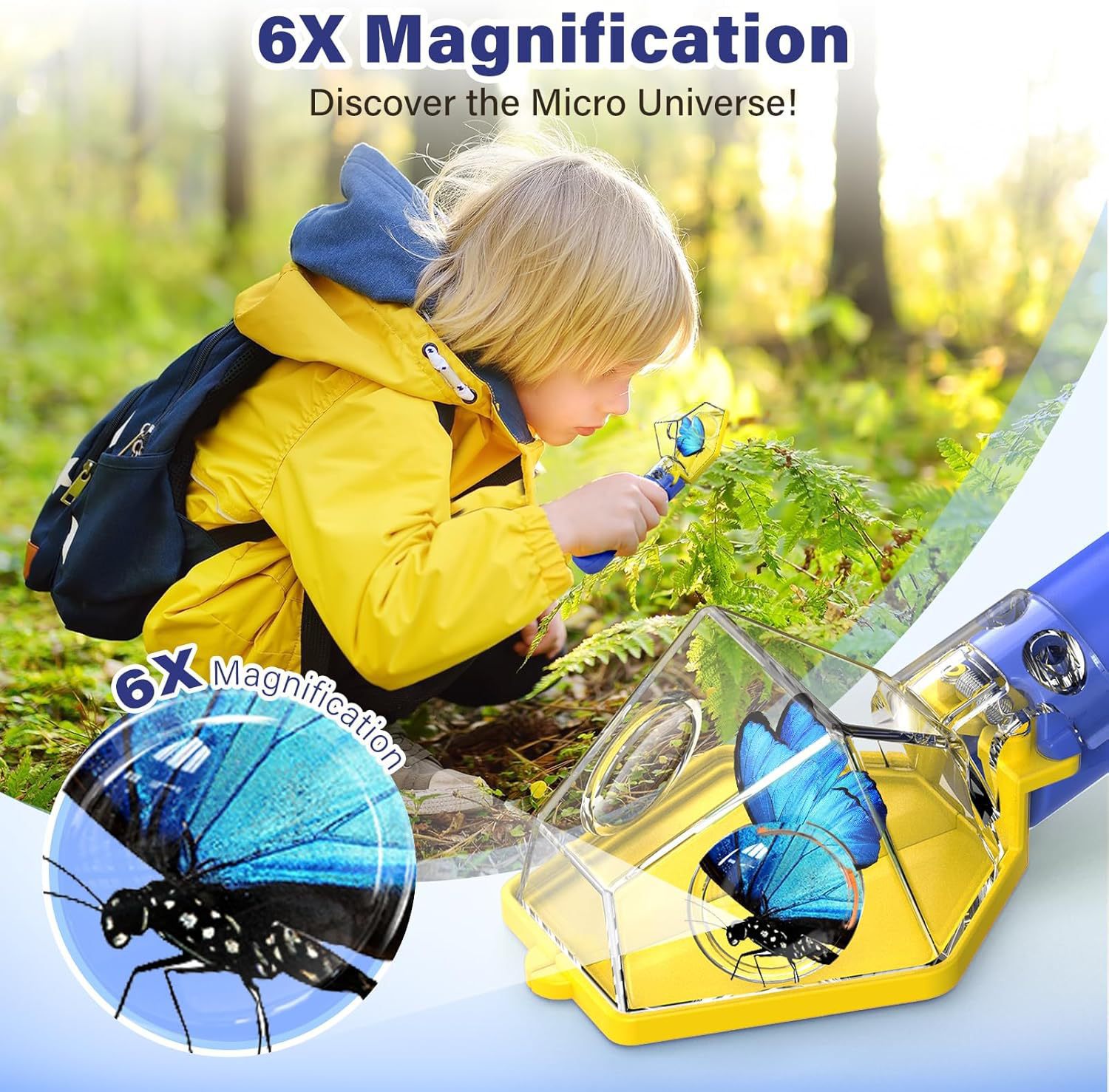 6X Magnifier Kids Bug Catcher, - огляд і ціна Kids Outdoor Nature Toys