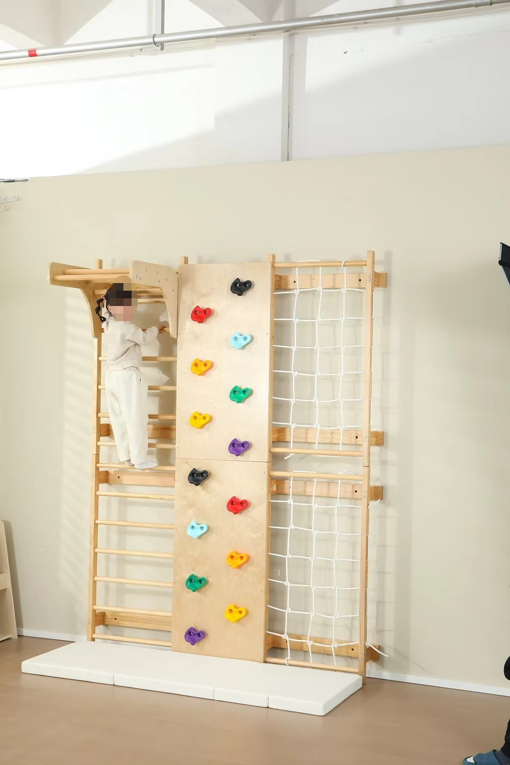 In Stock Indoor Monkey Bars Ki - огляд і ціна Kids Outdoor Wooden Climbing Frame